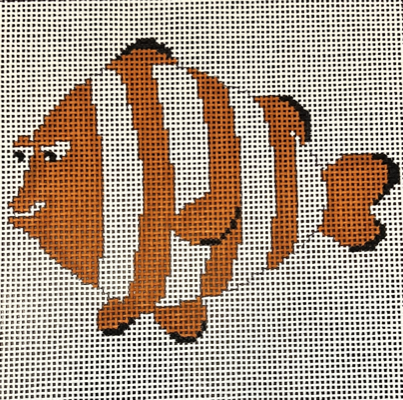 ASIT541-13 ORANGE AND WHITE FISH by A Stitch in Time