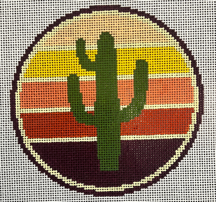 AU115J SAGUARO CACTUS Round by Audra