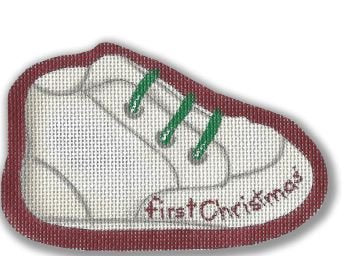 CBK GD XO53 FIRST CHRISTMAS SHOE ORNAMENT by Ginny Diezel for CBK