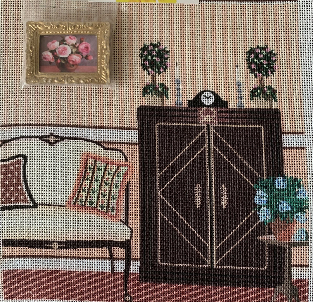 CLEARANCE - C-SSM02 - COUCH ARMOIRE HYDRANGEA