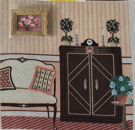 CLEARANCE - C-SSM02 - COUCH ARMOIRE HYDRANGEA