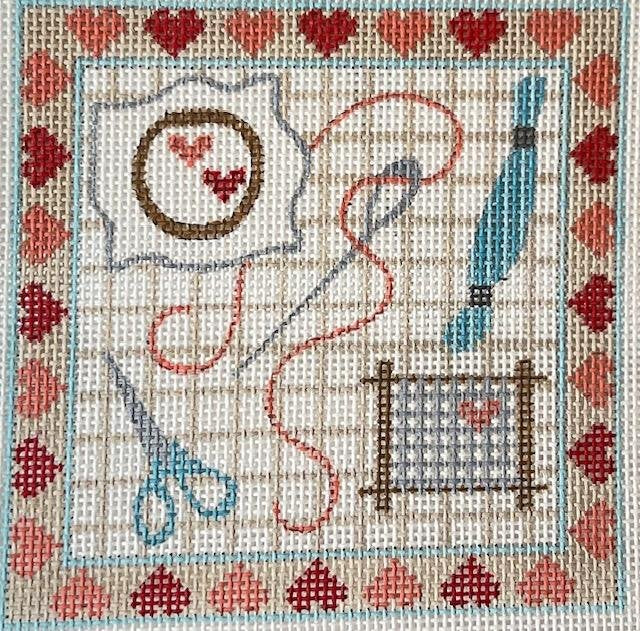 DACh490-18 NEEDLARTS SQUARE by DANJI DESIGNS