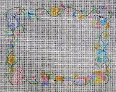 DAJ08 TOYS IN BORDER BIRTH ANNOUNCEMENT by Danji Designs