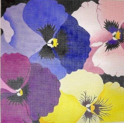 ED772 PANSIES GALORE by dede