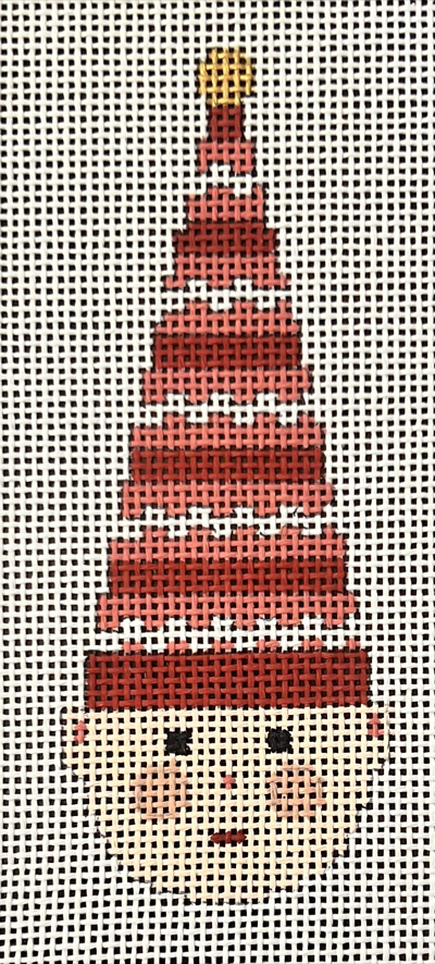 ASIT529-13 ELF ORNAMENT RED STRIPES  by A Stitch in Time