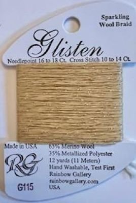 GL115- PALOMINO GLISTEN THREAD by Rainbow Gallery-GL115