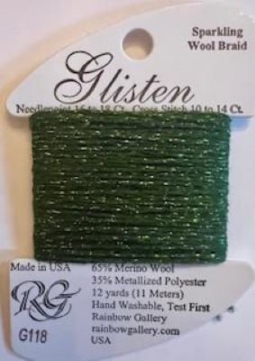 GL118- AVOCADO GLISTEN THREAD by Rainbow Gallery-GL118