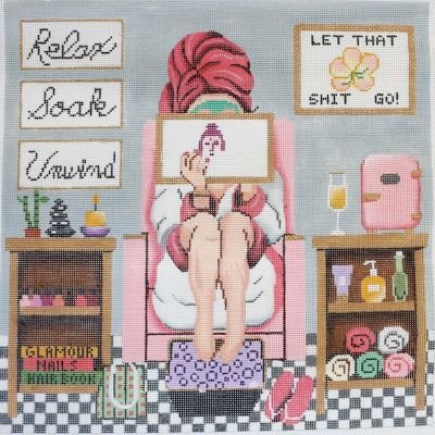 STITCHING GIRL SPA by Gayla Elliot STITCH GUIDE ONLY GEP337sg