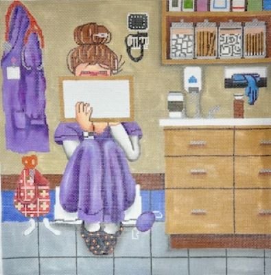 GEP357 STITCHING GIRL NURSE by Gayla Elliott