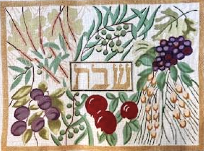 GS 799W HARVEST CHALLAH COVER ON WHITE by MAGIC NEEDLE