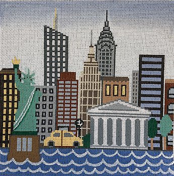 VNGAL60 NY Skyline Snowglobe by Amanda Lawford