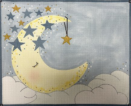 AP3794 - SLEEPING MOON BABY BOY by Alice Peterson