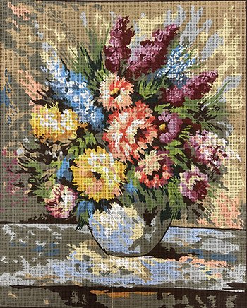 CDA11460 - Flowers on Table by Collection d'Art