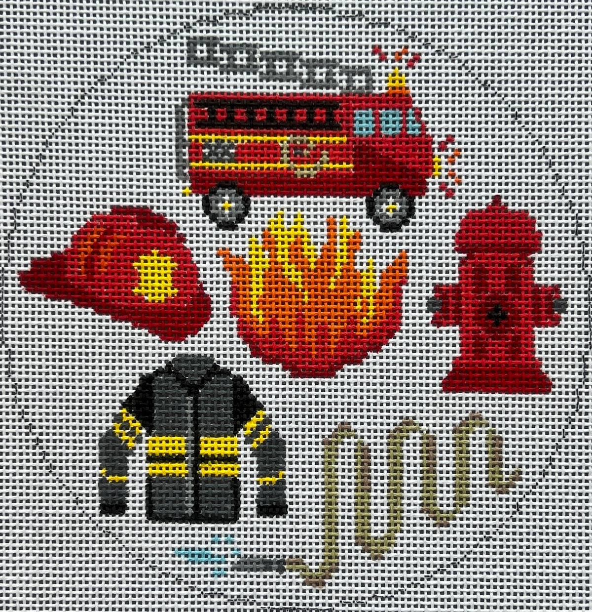 Hometown Heroes Firefighter by The Painted Stitch PS MID-2