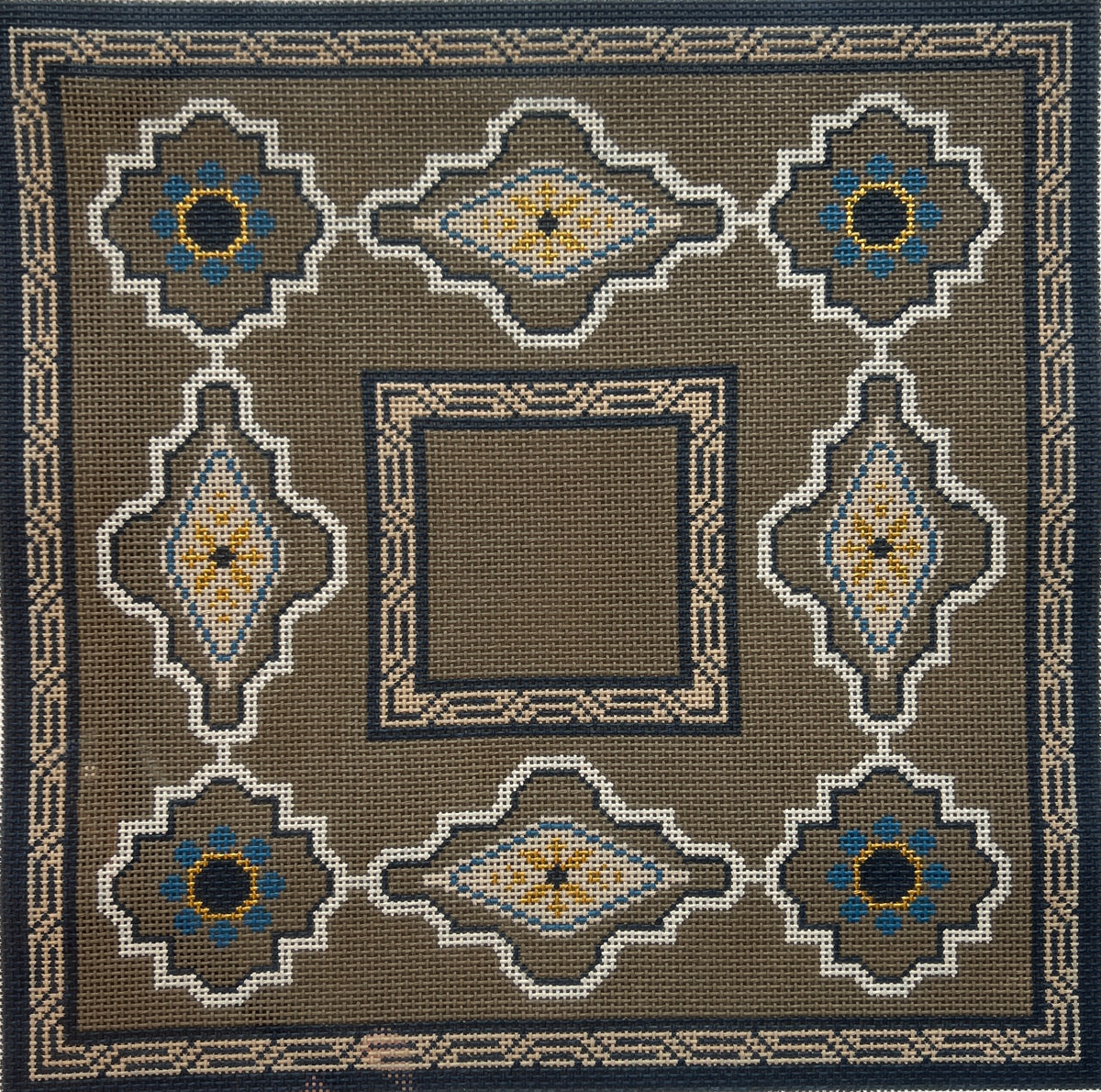 Brown Mosaics Tefillin by JP Needlepoint JP L539