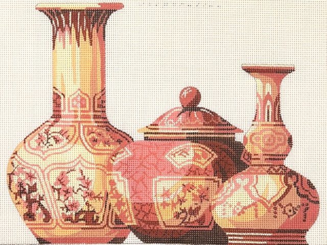 ACOD SB 935A A Trio of Red Vases by The Collection