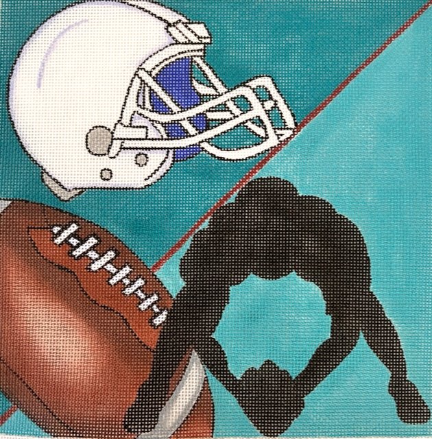 RN956 - FOOTBALL SQUARE by Robbyn's Nest Designs