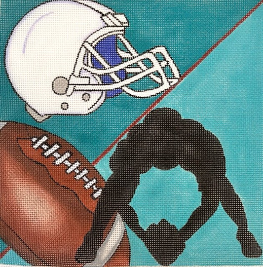RN956 - FOOTBALL SQUARE by Robbyn's Nest Designs
