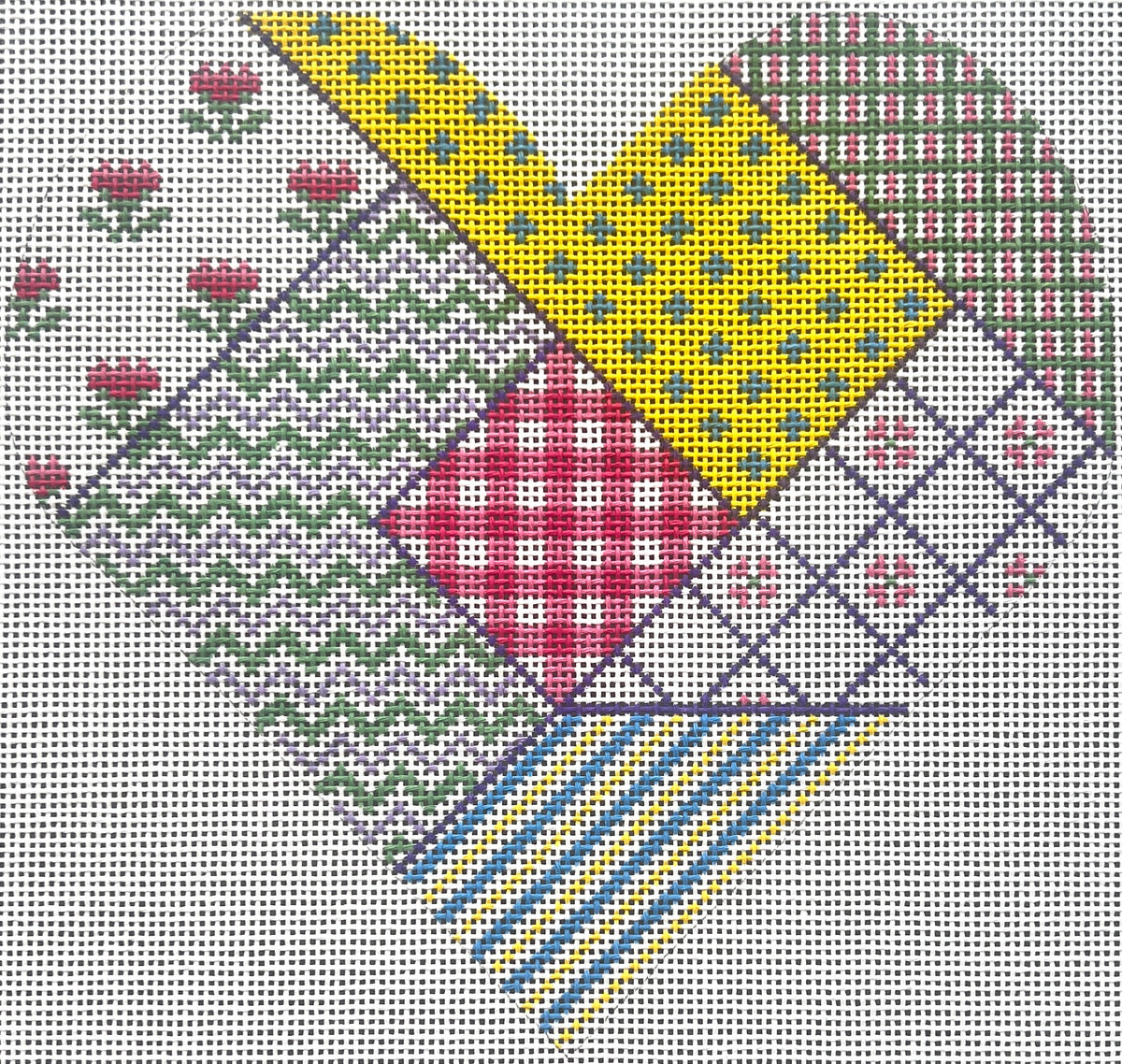 Patchwork Heart by Silver Needle SN159A