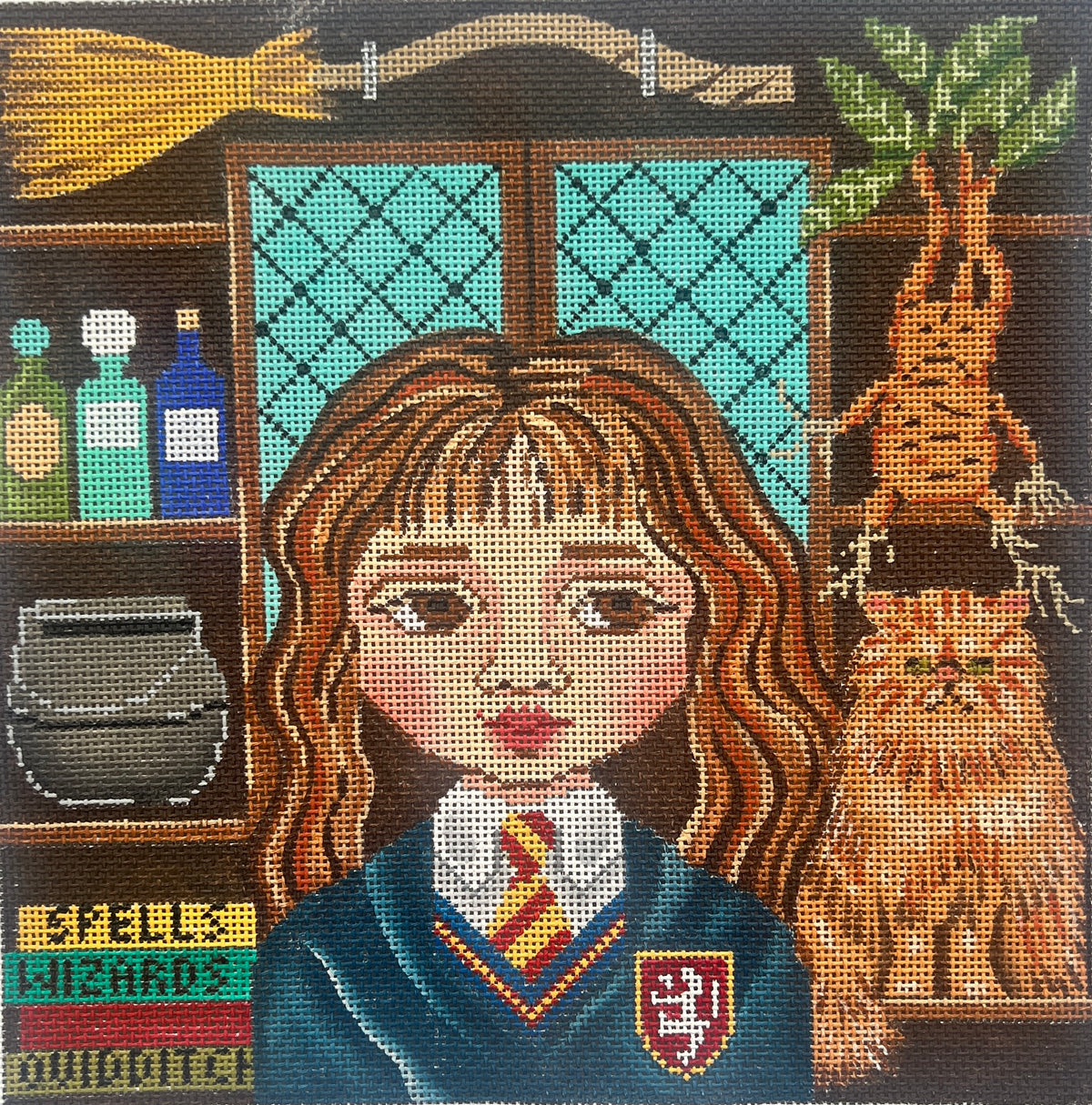 GE P370	Hermione with Crookshanks by Gayla Elliot