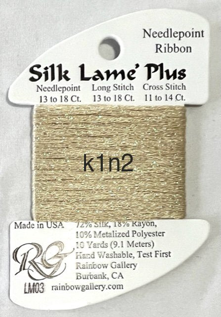 SLM03 - ECRU 03 SILK LAME BRAID PLUS