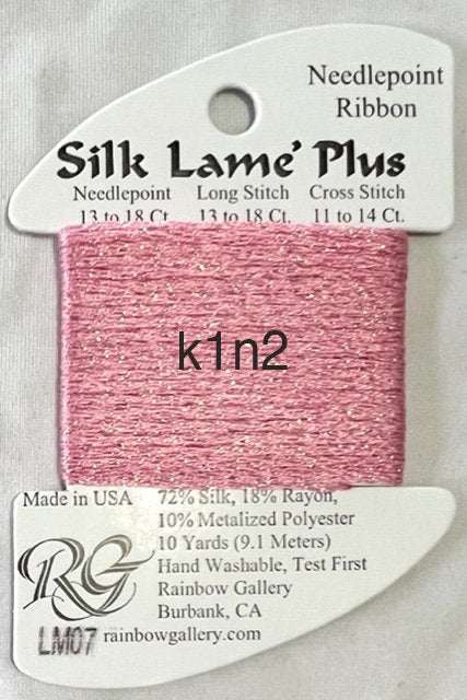 SLM07 - PINK 07 SILK LAME BRAID PLUS