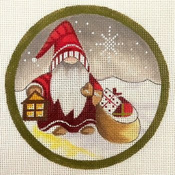 GNOME WITH GIFTS ORNAMENT by Janice Gaynor JG169