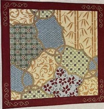 NEW CLEARANCE CANVASES CHAIN OF BRONZE with BAMBOO by JP Needlepoint - JPO 0934