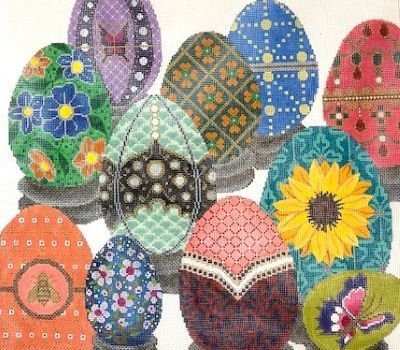 JPIPL655 FABERGE EGGS by JP Needlepoint