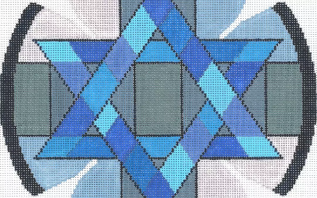 JT039A-18 MOSAIC STAR YARMULKE by Tonya