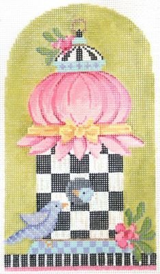 KC-KBH04-18 SPRING TUFFET BIRDHOUSE CANVAS ONLY by Kelly Clark