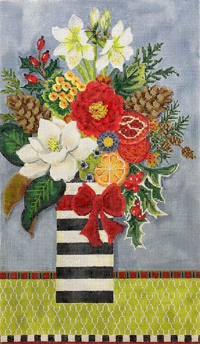 KCA 51-18sg WINTER FLORAL STITCH GUIDE & EMBELLISHMENT THREADS ONLY by Kelly Clark