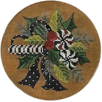 KCN246 WINTERMINT CHRISTMAS ROUND ORNAMENT by Kelly Clark