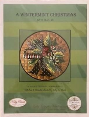 KCN246sg WINTERMINT CHRISTMAS ROUND ORNAMENT STITCH GUIDE ONLY by Kelly Clark