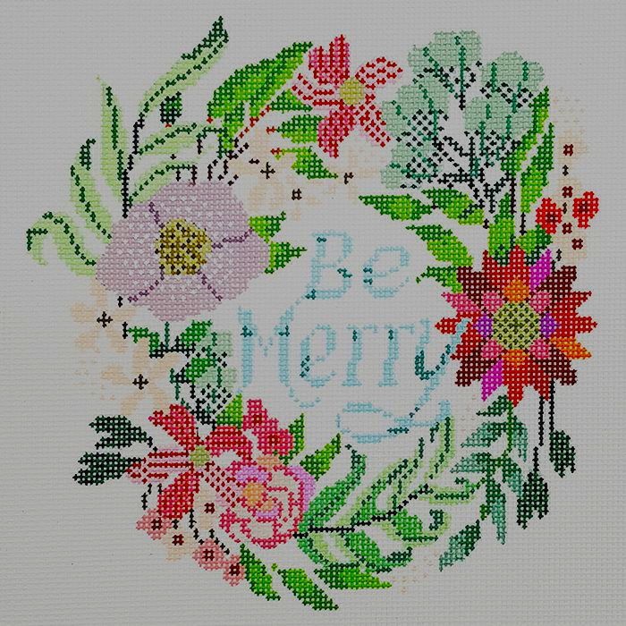 LEE A BE MERRY WREATH by Lee's Needlearts