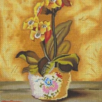 LE469c LANI Yellow Floral in Pot by Lani