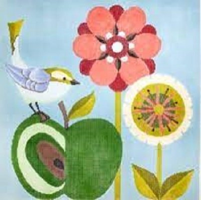 MC C550a Bird and Apple by The Meredith Collection