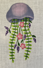 ME-52-18 FLORAL JELLYFISH by Madeline Elizabeth