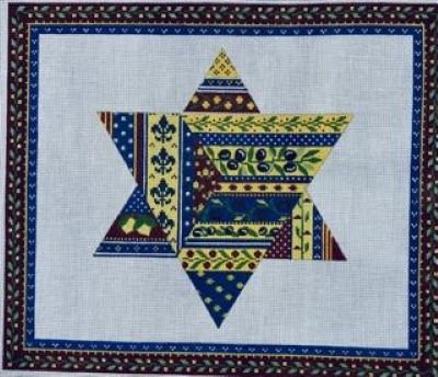 MIN2621P-18 PROVENCAL TALLIS BAG by Mindy Needlepoint