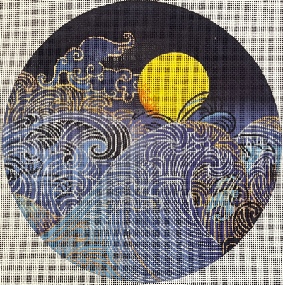 MIN2652-18 GREAT WAVE VAN GOGH by Mindy Needlepoint