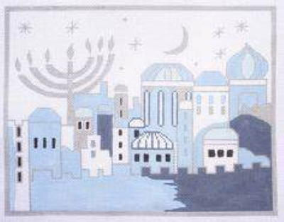 MN943B-LIGHT BLUE SPIRIT OF JERUSALEM TALLIS BAG by MAGIC NEEDLE