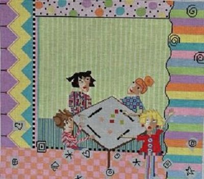 PMcL 1561 - MAH JONGG GIRLS AT PLAY by Penny McLeod