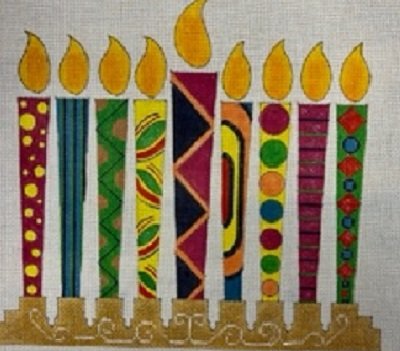 AP4282 Colors of Chanukah Menorah by Alice Peterson