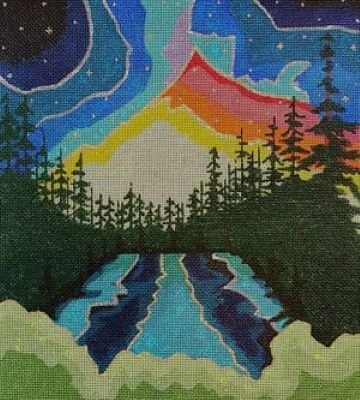 MOONSET DESERT by Oasis Needlepoint O-L1
