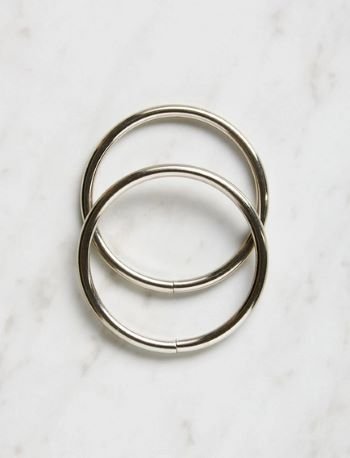 HINGED METAL O-RINGS 3" diameter SET OF 2 