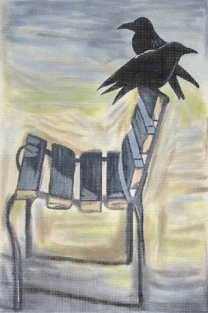 PIP JTP 009 CROWS ON BEACH by Pippin Studios