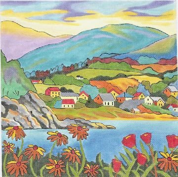 LAKESIDE TOWN by Louise Marion for PLD Designs PLDLM 716