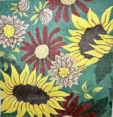 PM 11432 SUNFLOWERS WITH FLOWERS by Patti Mann