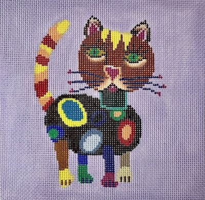 PM11740 -SMALL SPOTTED CALICO CAT by Patti Mann