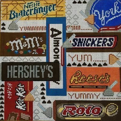 YUM YUM CANDY BAR PILLOW by Point of It All STITCH GUIDE ONLY POIA P91sg